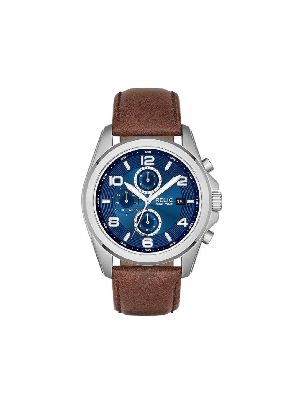 Relic by Fossil Men's 44mm Daley Leather Watch - ZR15794